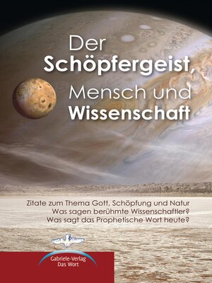 cover image of Der Schöpfergeist, Mensch und Wissenschaft